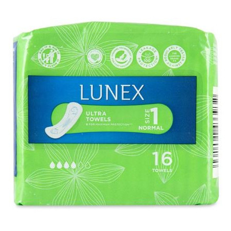 Lunex Ultra Towel Without Wings - Regular 16 Pack