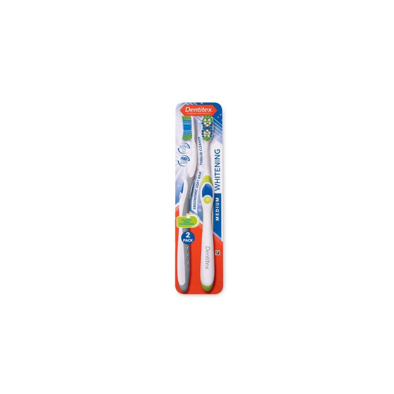 Dentitex Premium Medium Toothbrushes 2 Pack