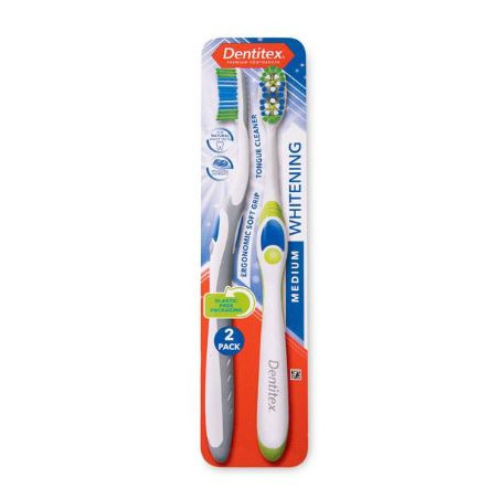 Dentitex Premium Medium Toothbrushes 2 Pack